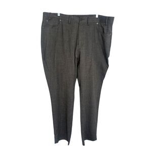 Vince Camuto Mens Wool Blend Pants Straight Brown 38x32 Casual Office Stretch